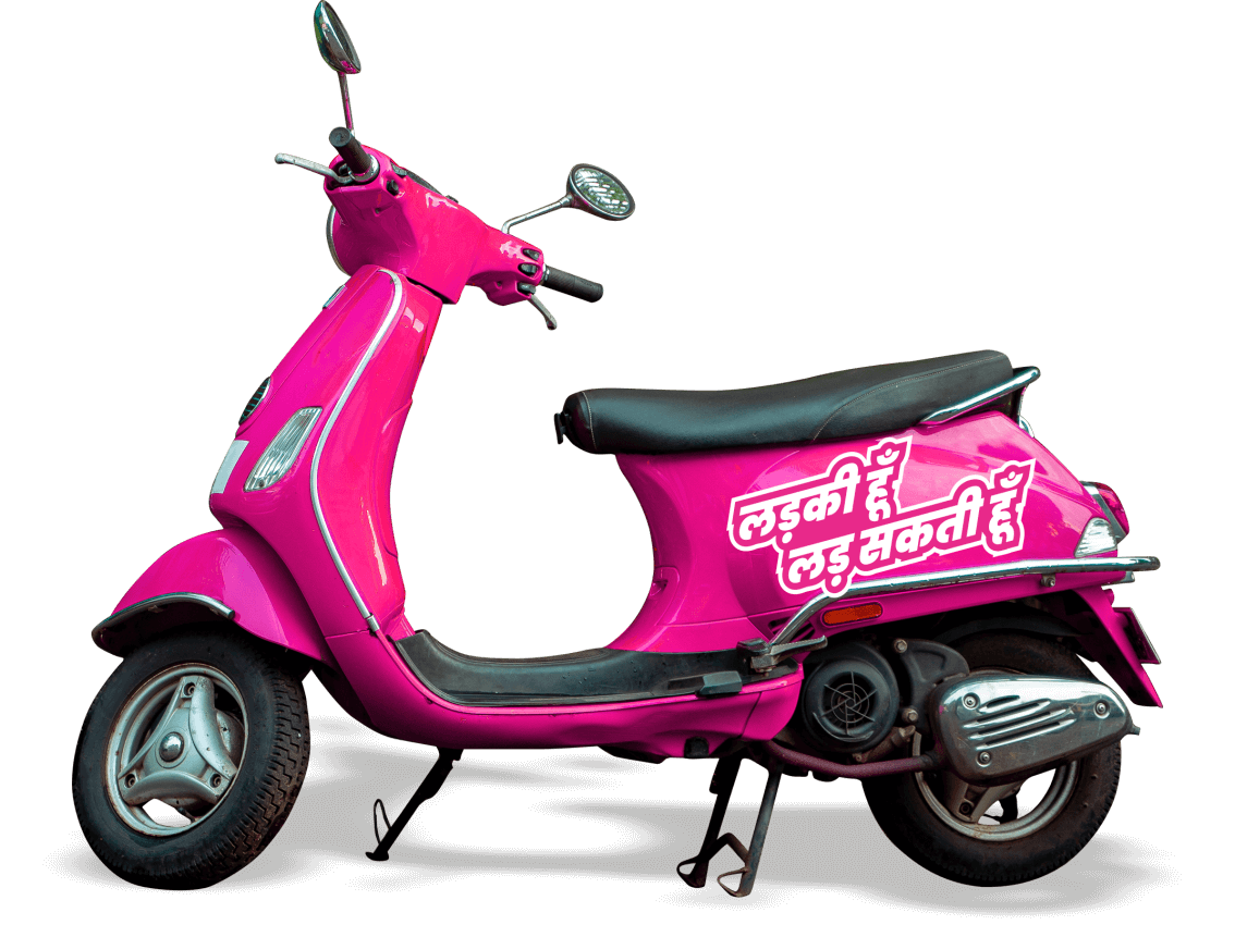 Scooty Campaign Graphics - Ladki Hu Lad Sakti Hu